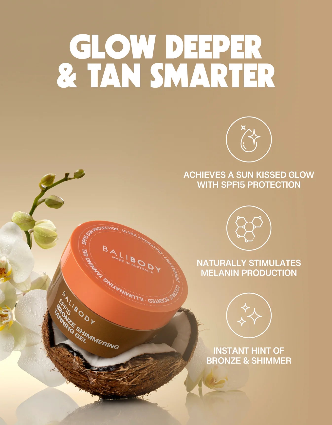 Shimmering Tanning Gel SPF15