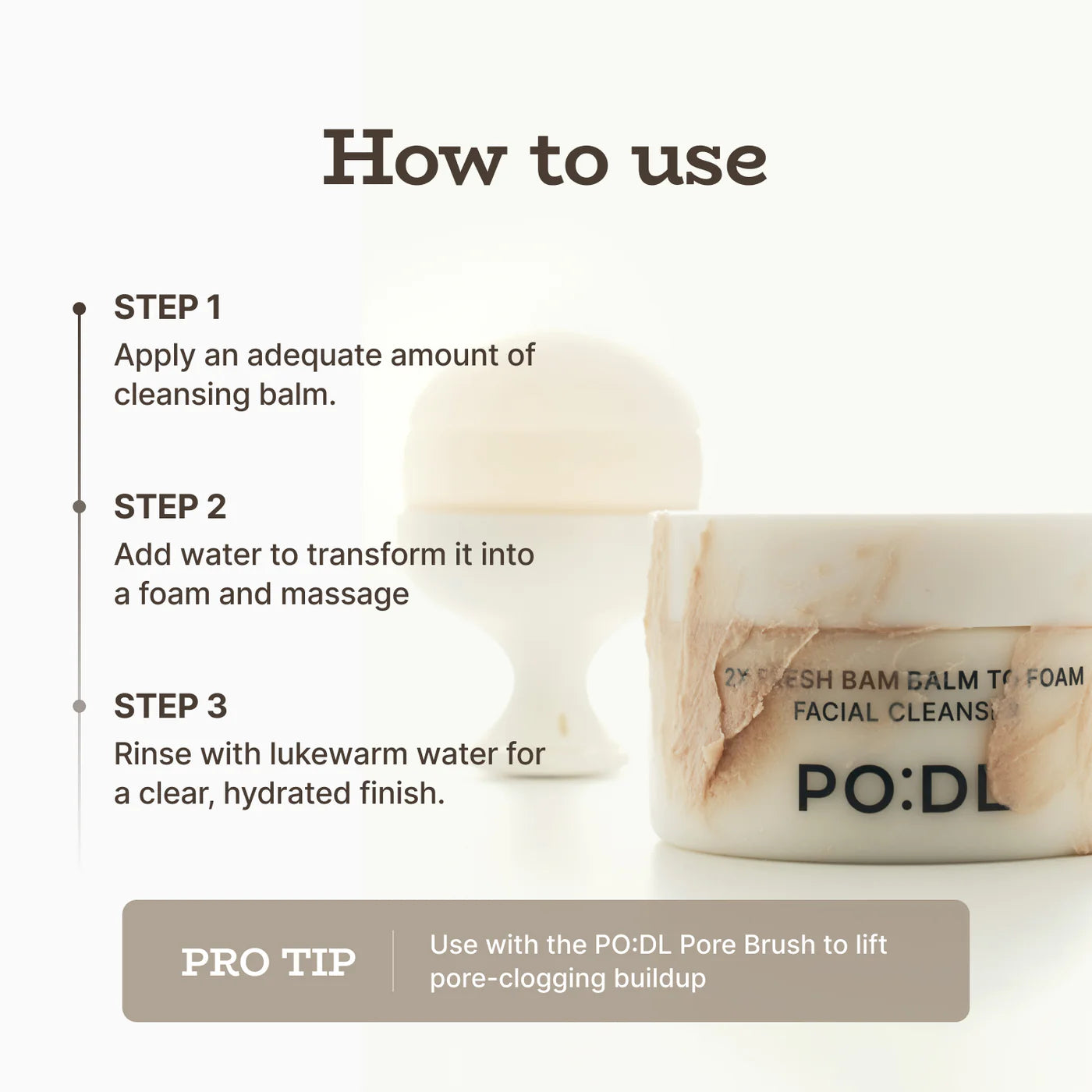 Chestnut Balm to Foam Cleanser