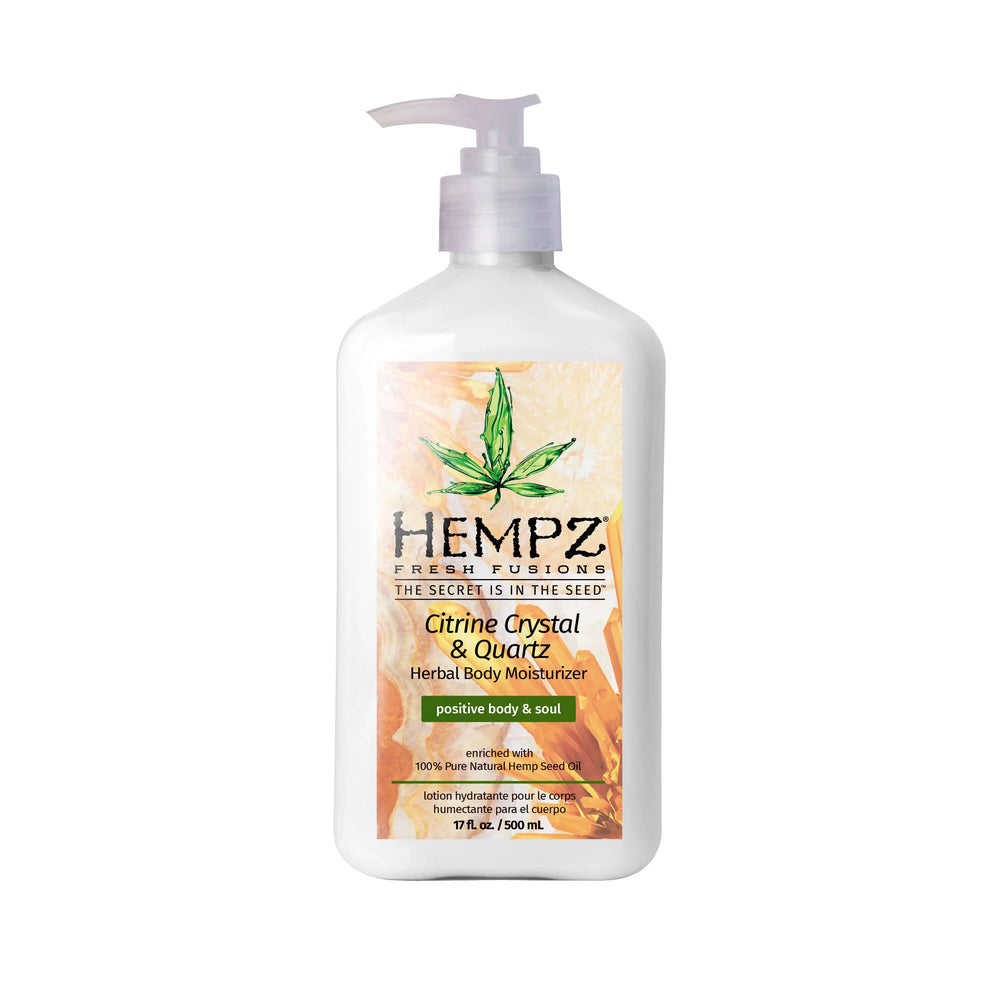 Hempz Fresh Fusions Citrine Crystal & Quartz Herbal Body Moisturizer