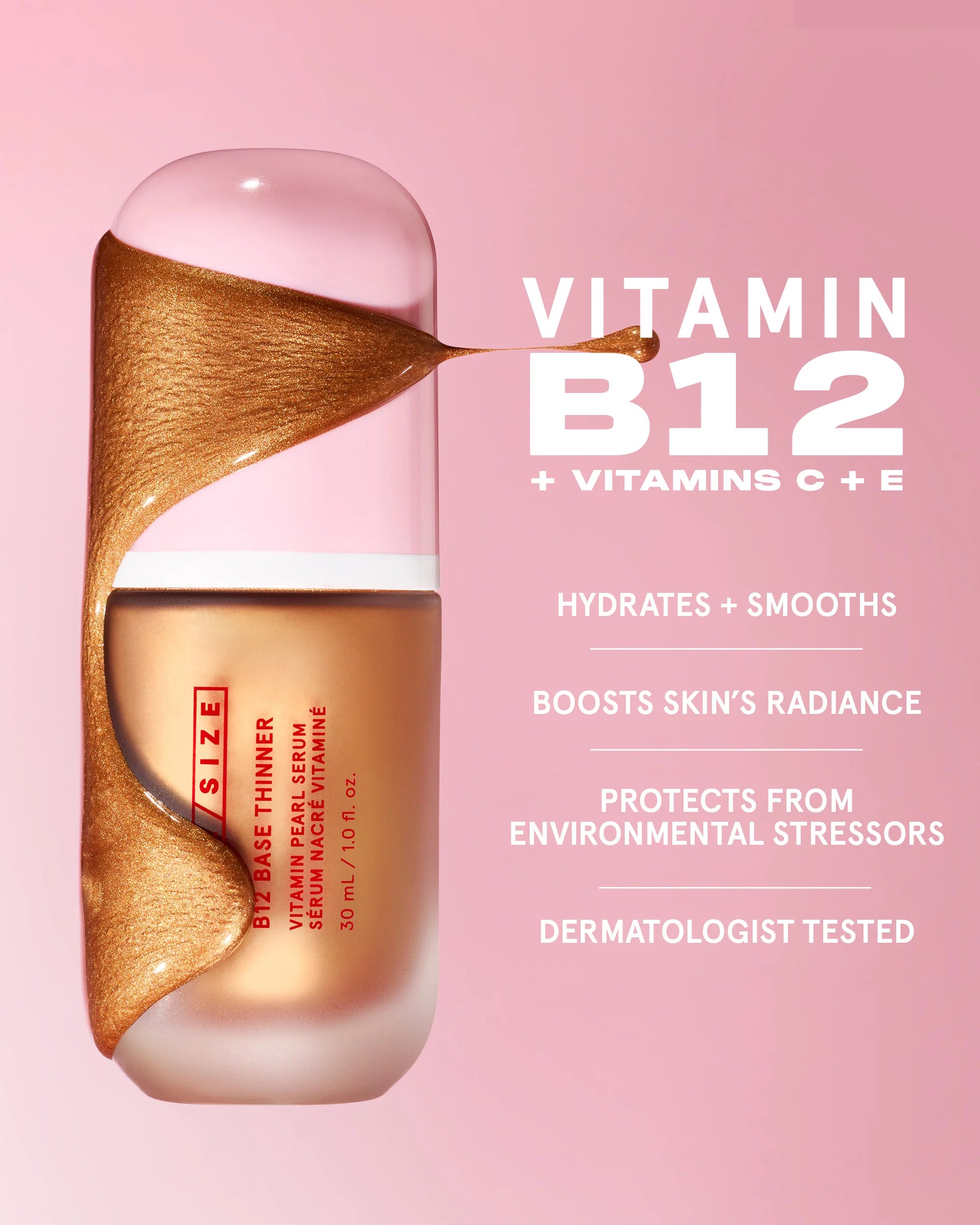 B12 BASE THINNER BRONZE Vitamin Pearl Serum