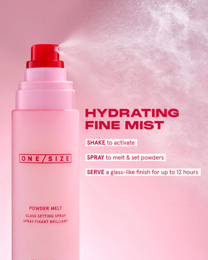 ONE/SIZE Powder Melt Glass Setting Spray