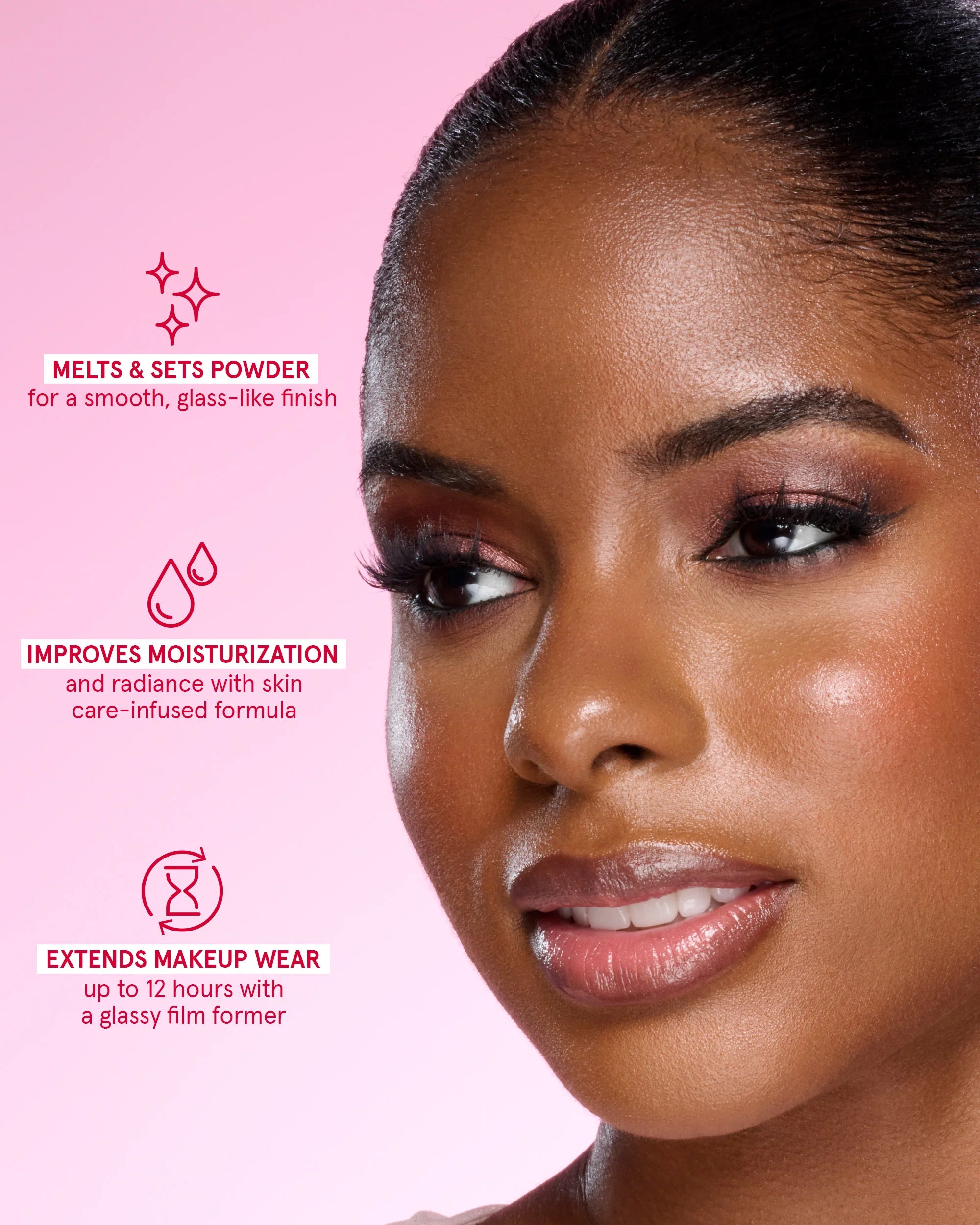 ONE/SIZE Powder Melt Glass Setting Spray