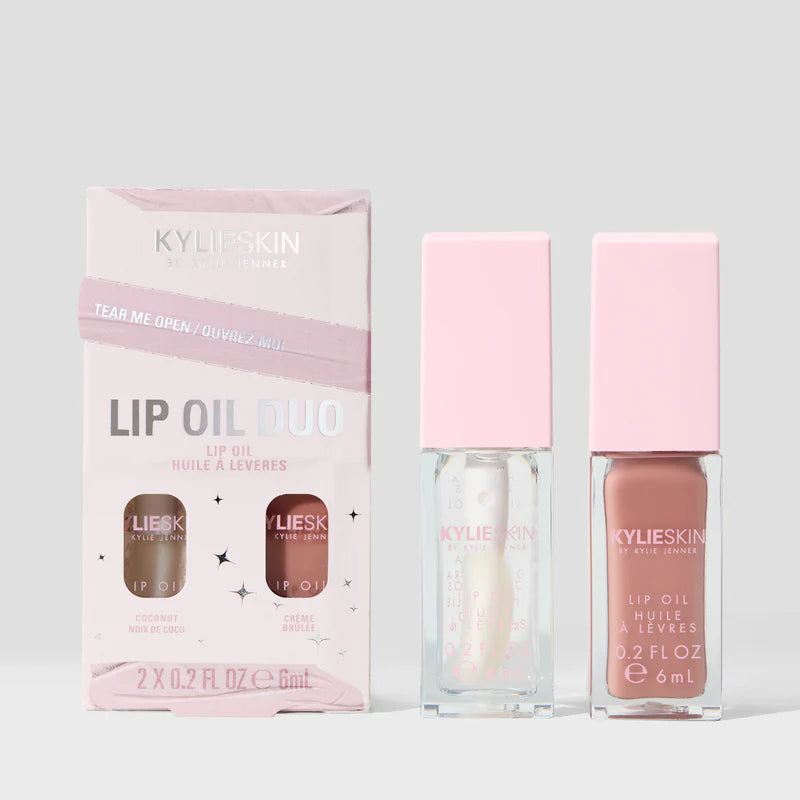 Lip Oil Duo Gift Set (Coconut + Crème Brûlée)