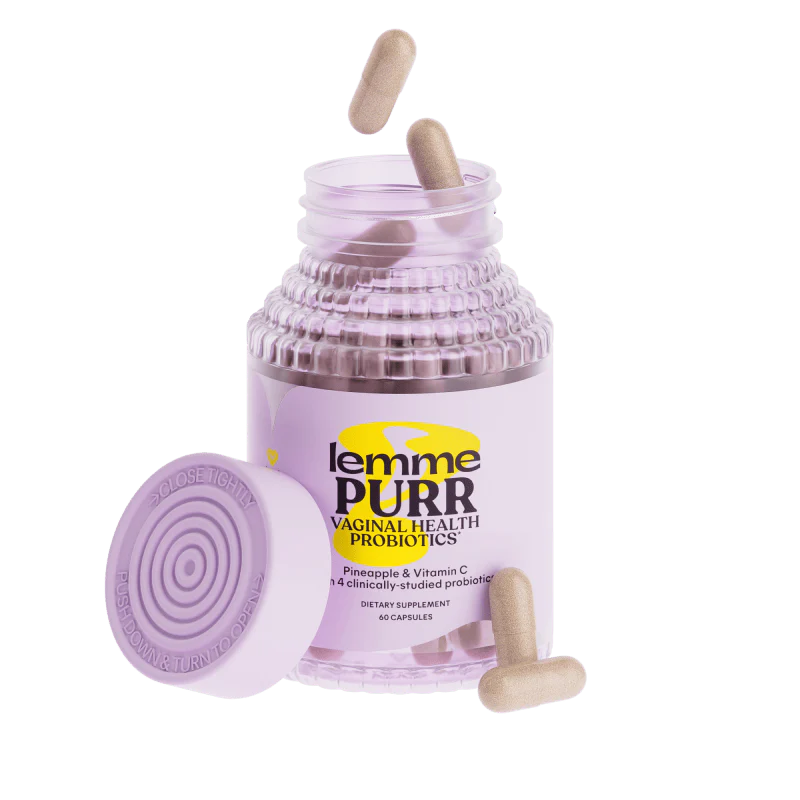 Lemme Purr Vaginal Health Probiotics – 60 Vegan Capsules