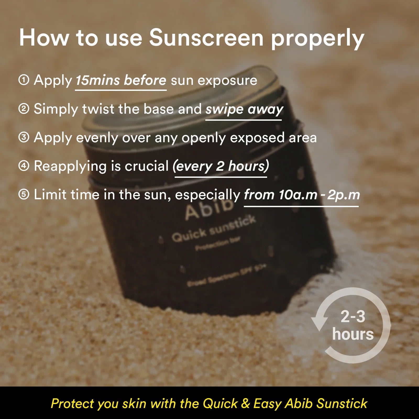 Abib Quick Sunstick Protection Bar SPF50+ PA++++