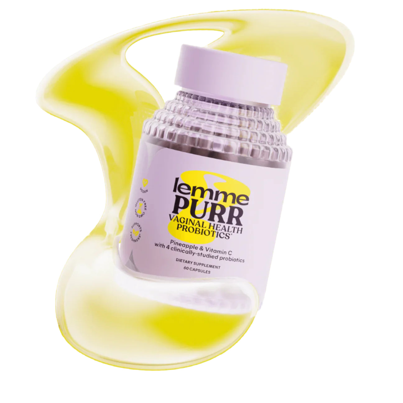 Lemme Purr Vaginal Health Probiotics – 60 Vegan Capsules