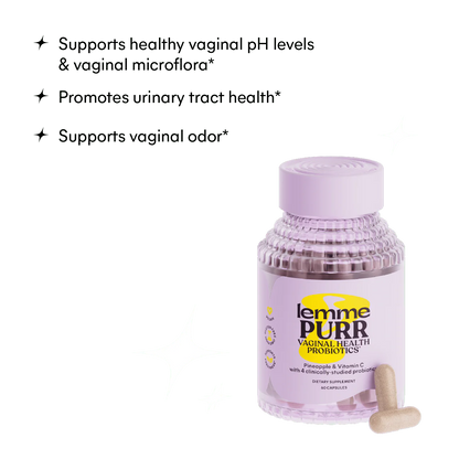 Lemme Purr Vaginal Health Probiotics – 60 Vegan Capsules