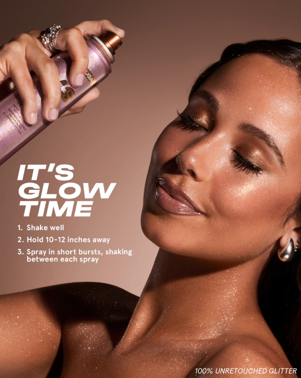 On ‘Til Dawn Waterproof Glitter Setting Spray – Brown Sugar