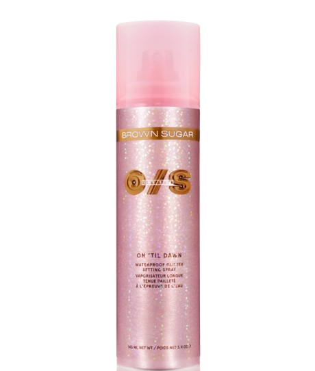 On ‘Til Dawn Waterproof Glitter Setting Spray – Brown Sugar