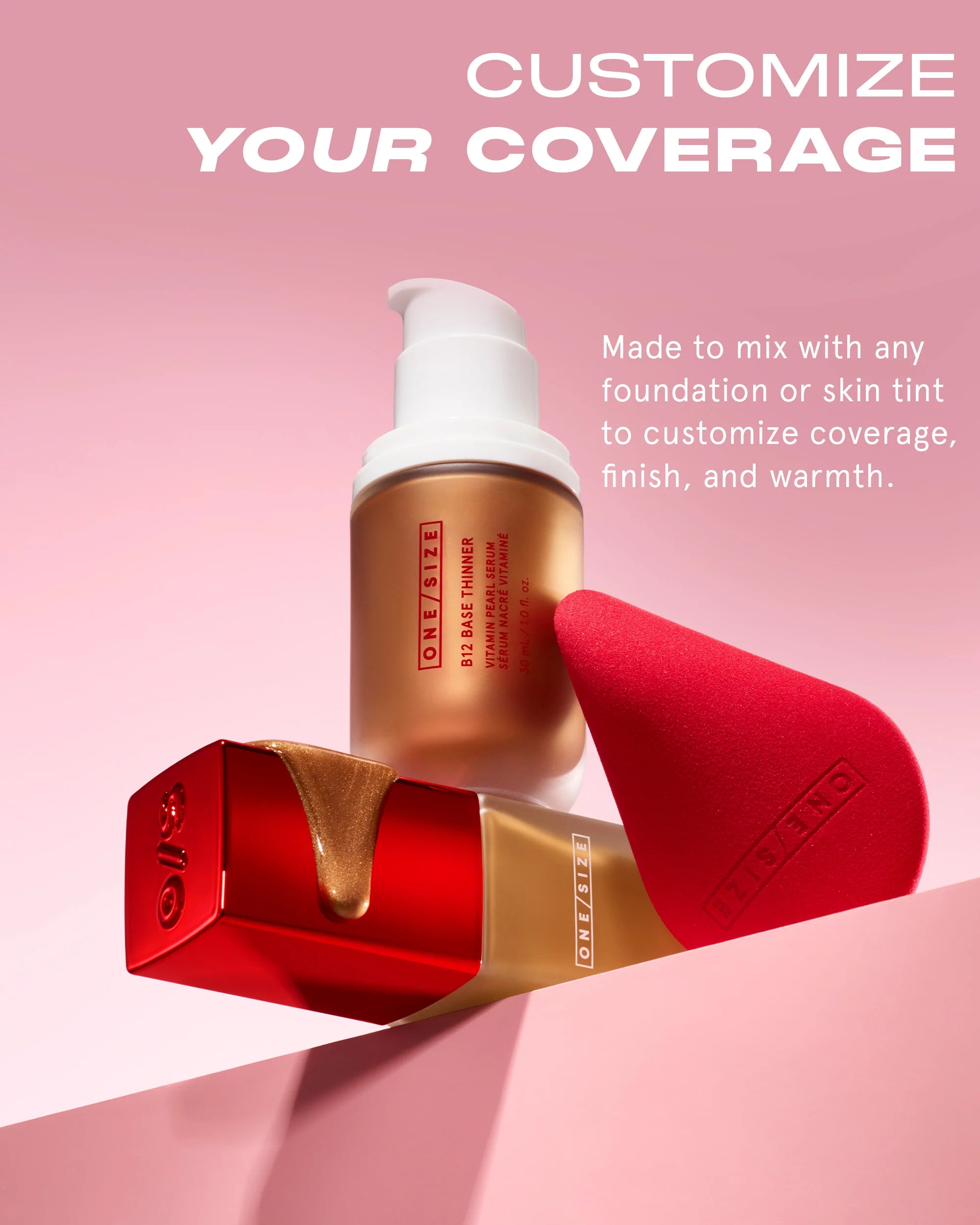 B12 BASE THINNER BRONZE Vitamin Pearl Serum