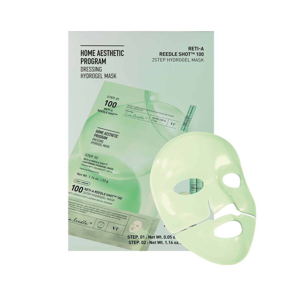 VT COSMETICS Reti-A Reedle Shot 100 2‑Step Hydrogel Mask