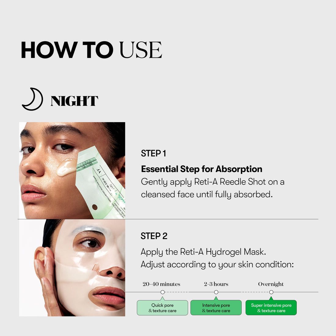 VT COSMETICS Reti-A Reedle Shot 100 2‑Step Hydrogel Mask