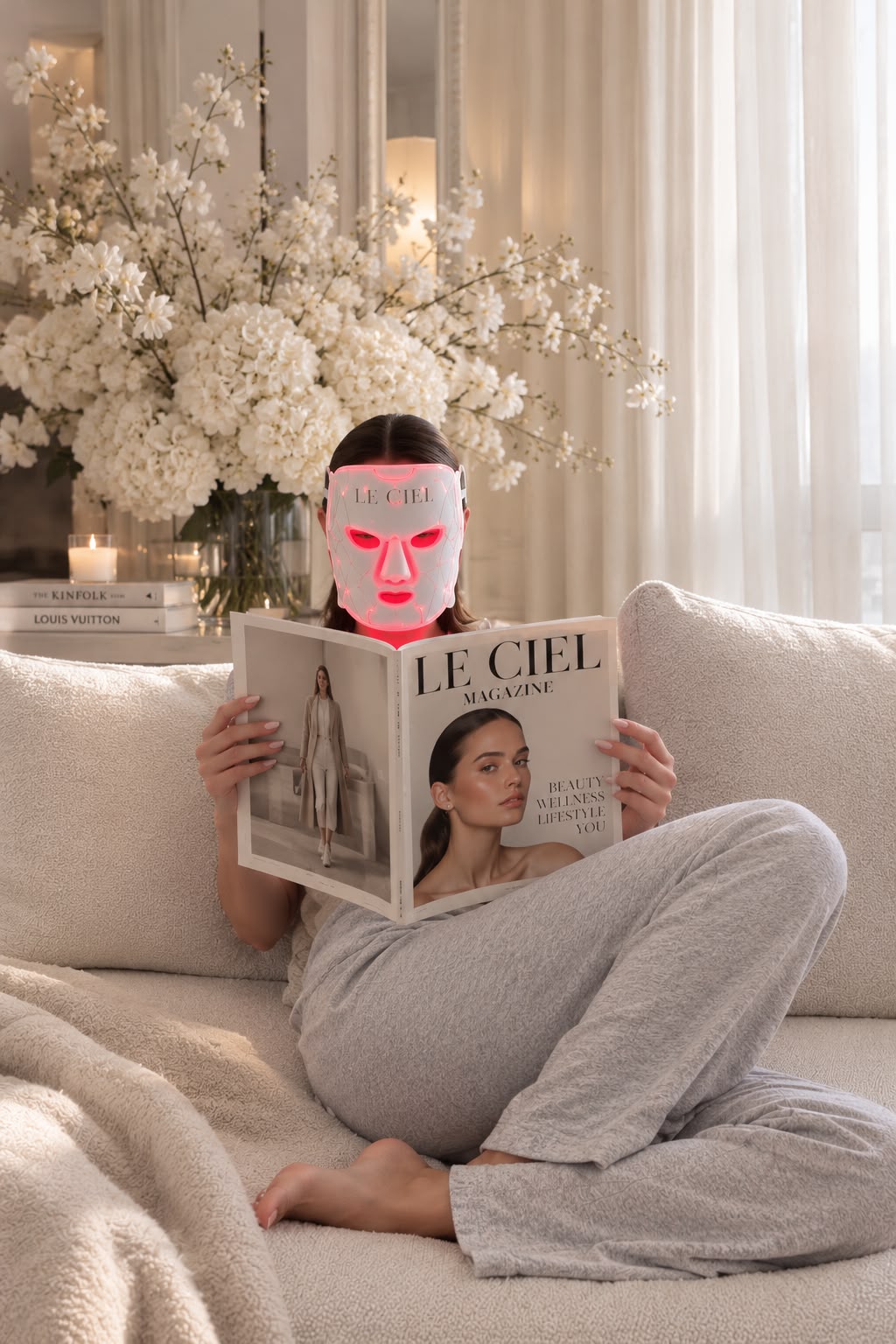 Lumière LED Mask  𝑏𝑦 𝐿𝑒 𝐶𝑖𝑒𝑙