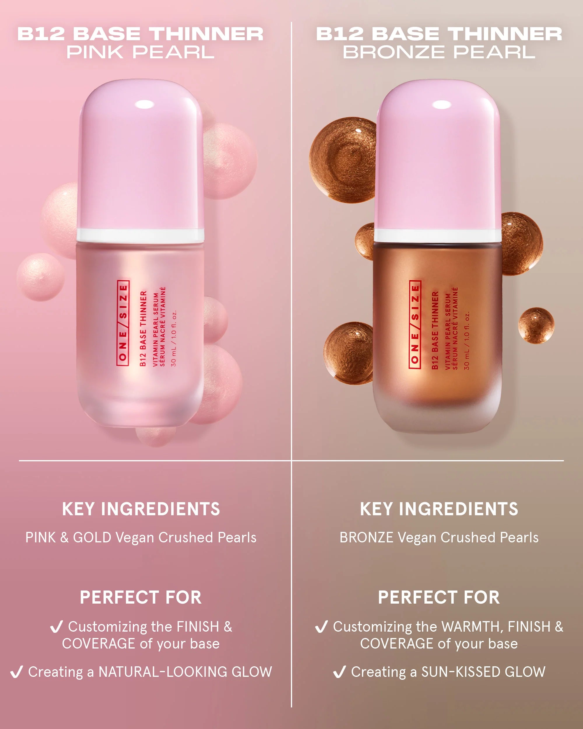B12 BASE THINNER BRONZE Vitamin Pearl Serum