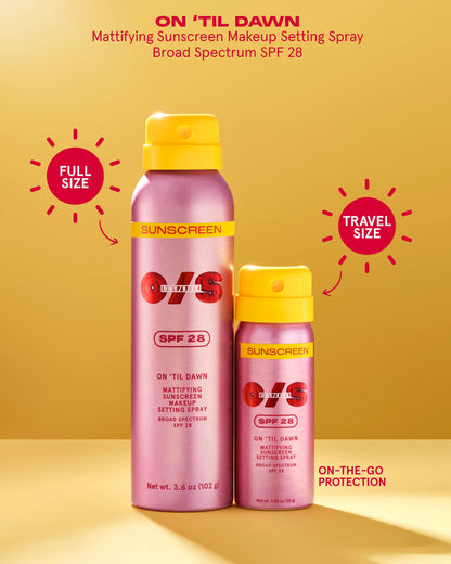 Mattifying Sunscreen Makeup Setting Spray SPF 28