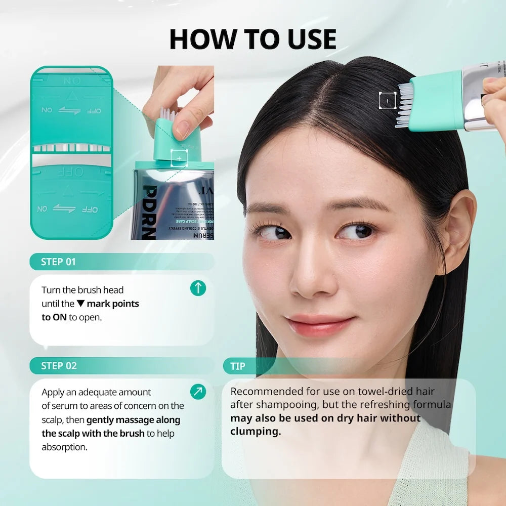 PDRN Reedle Shot Brush Hair Serum