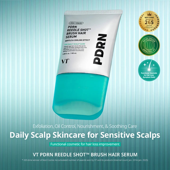 PDRN Reedle Shot Brush Hair Serum