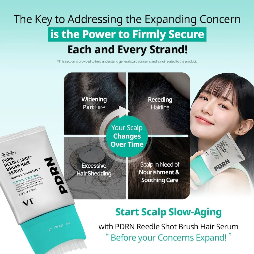 PDRN Reedle Shot Brush Hair Serum